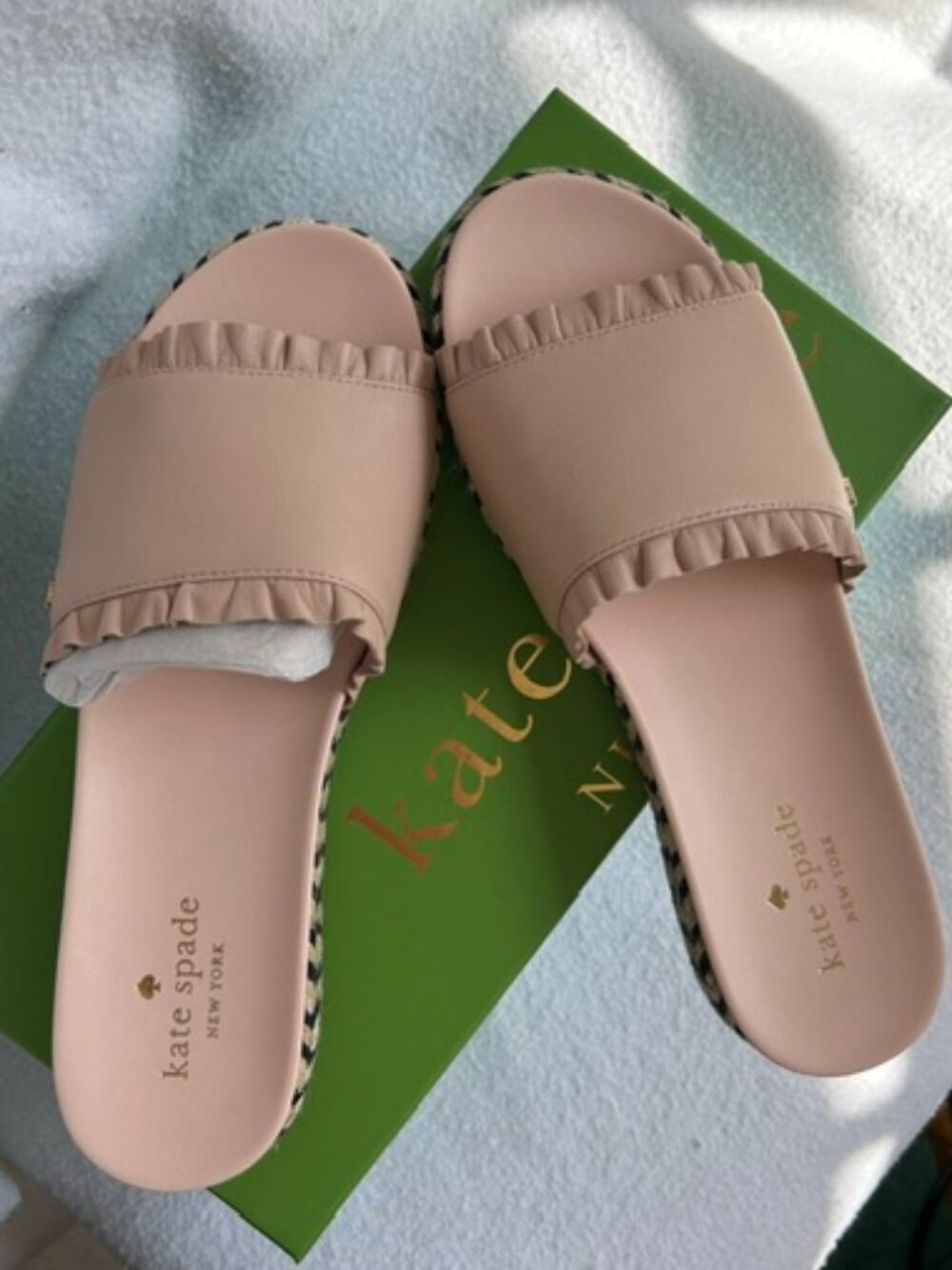 Kate Spade New York Zahara Slide Sandals Ballet Pink NIB 7.5